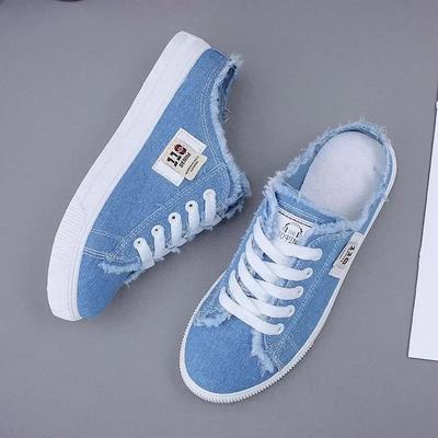 Женские парусиновые кроссовки Snakers, летние дышащие белые кроссовки, женская удобная повседневная обувь на шнуровке, кроссовки больших размеров для активного отдыха