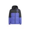 Adidas Neo FW22 Letter Print Zip Hooded Down Jacket Unisex Outerwear Purple HN7205