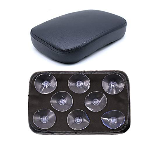 Karun Universal Pelion Seat Tandem Seat 8 Suction Cup Type B Type Black Leather American Motorcycle Rear Seat Pad