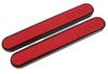 Set of 2 Motorcycle Reflector Reflector Red 0.4 Inch (9 Mm) Rounded Corner Adhesive