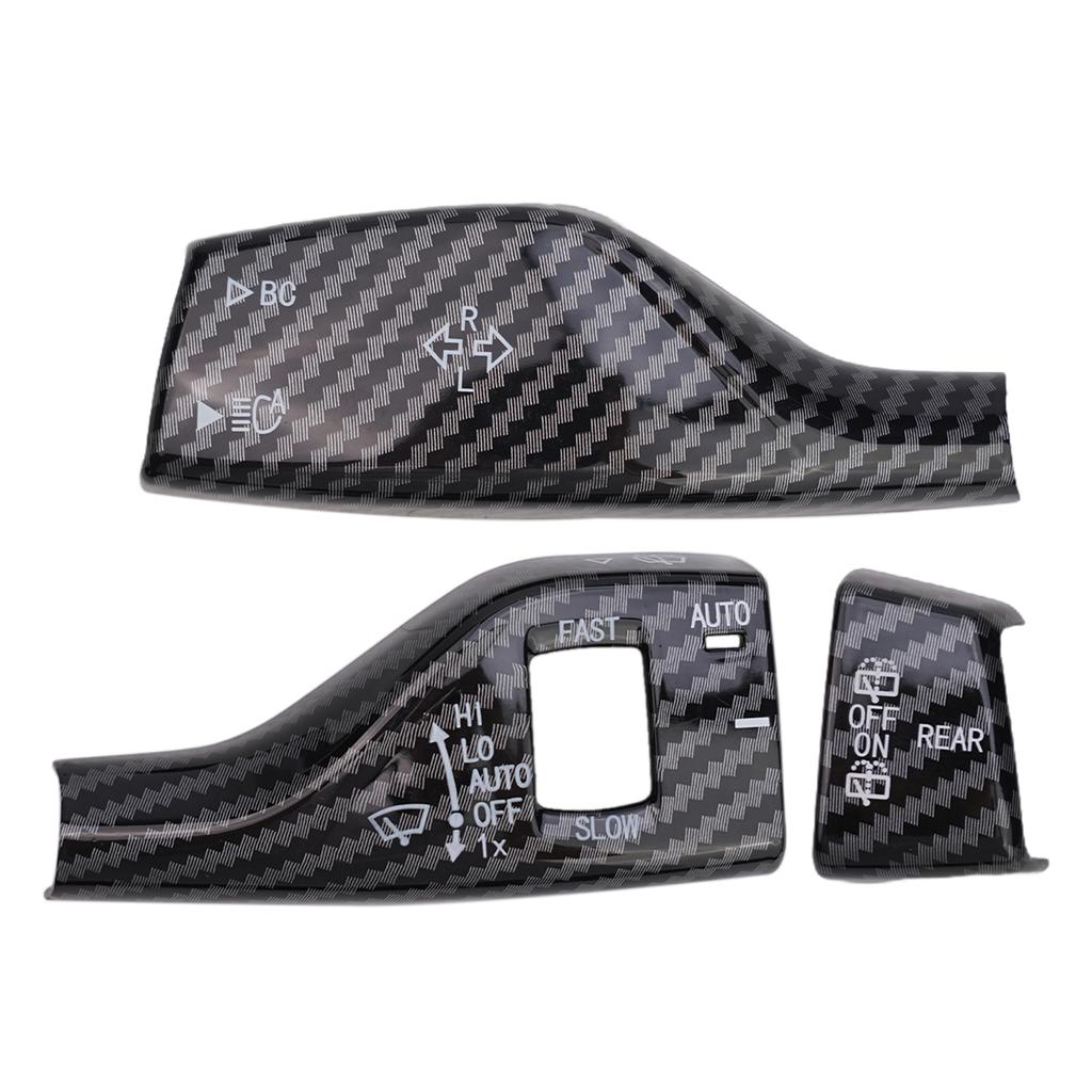 Накладка на рычаг стеклоочистителя с указателем поворота из углеродного волокна 3X для BMW X1 X2 X3 X4 X5 X6 X7, декоративная наклейка на крышку переключателя стеклоочистителя автомобиля