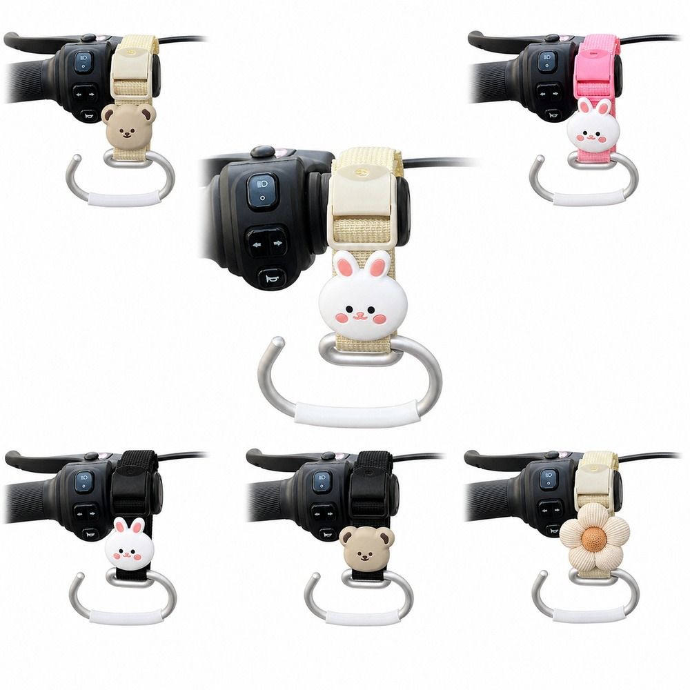 2PCS Extended Length Handlebar Hook Hanging Bracket Handlebar Mount Hook Daily Item Hanging