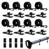 24Pcs Solar Cover Reel Straps Solar Cover Attachment Kit Straps Solar Cover Reel Attachment Kit for Inground Swimming Pool