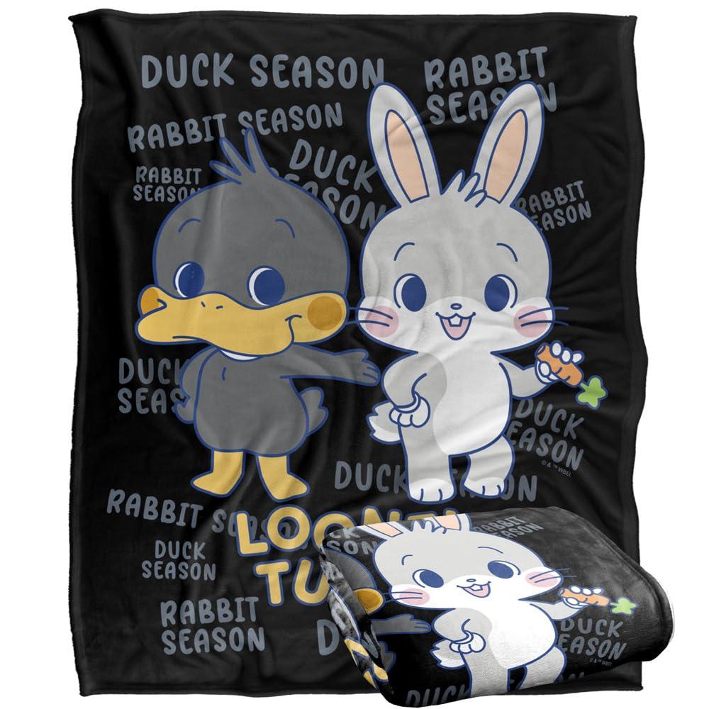 Looney Tunes Gokko Duck And Rabbit Season Soft Touch Blanket