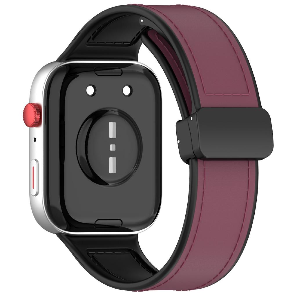 Для Huawei Watch Fit 3 Ремешок для часов Магнитная застежка Кожаный ремешок из силикона с металлическим коннектором