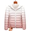 Winter Lightweight Down Jacket Women's Gradient Color Short White Duck Down Stand Up Collar Jacket