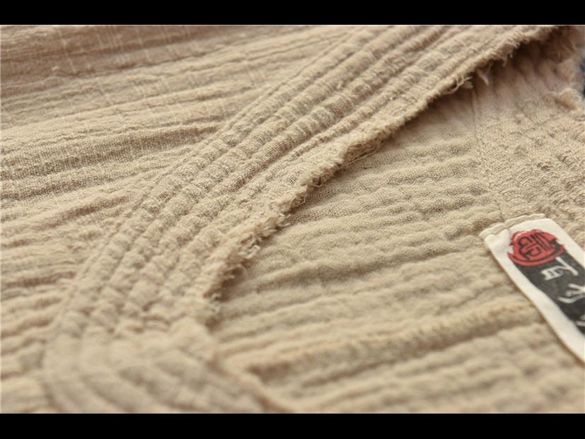 2025 Spring/Summer Women's Chinese Retro Slimming V-Neck Cotton/Linen Bat Sleeve T-Shirt