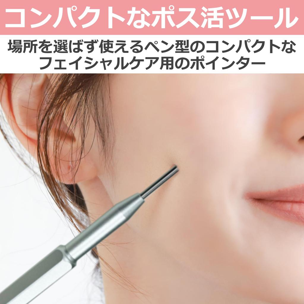 EdisonBrain Facial Pointer Perfect for Postal Activities and Includes Storage Bag Pen, Spring-Operated, Beauty,