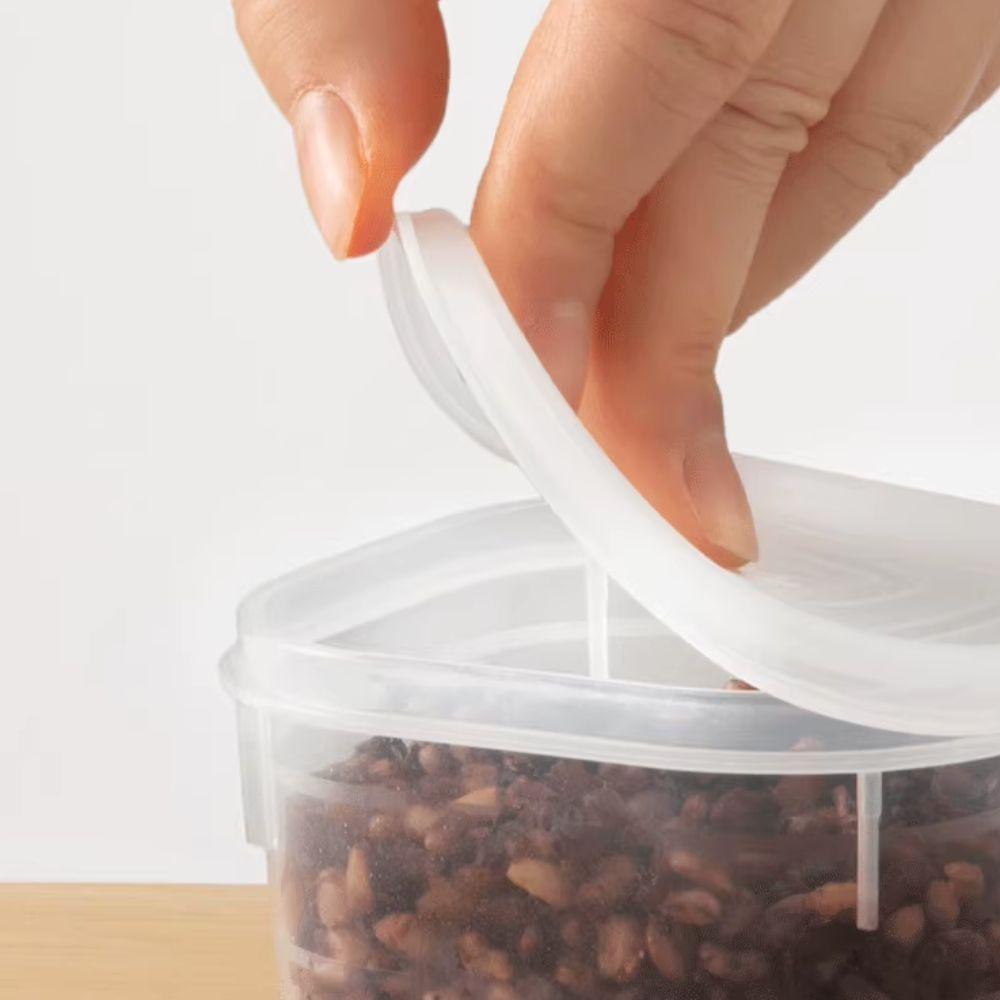 Sealed Refrigerator Storage Box Divided Frozen Soup Box Crisper Seasoning Storage Jar Rice