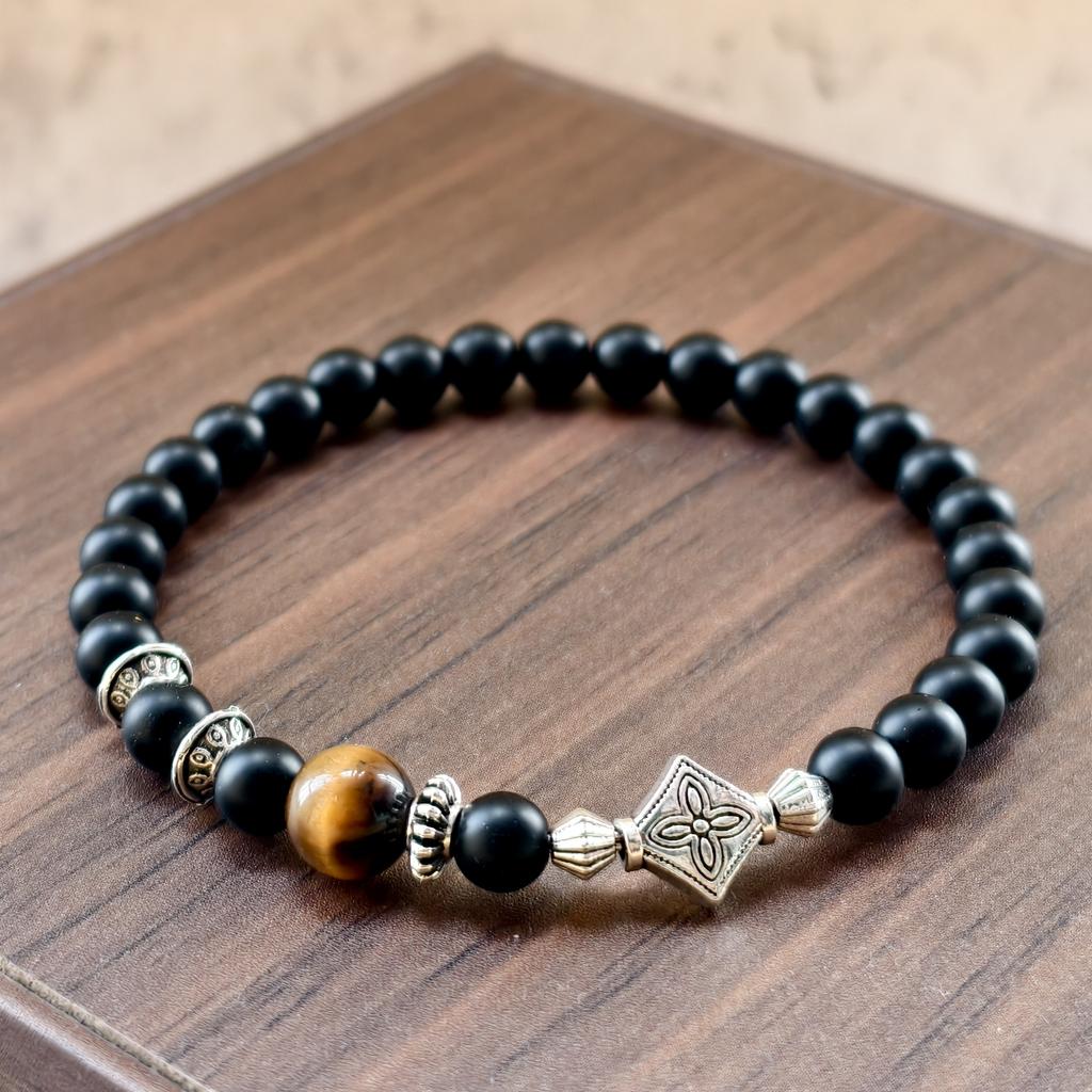Браслет из натурального камня 6 мм бусины натуральный 7A тигровый глаз лавовый камень счастливые браслеты для женщин мужчин ювелирные изделия pulseras homme