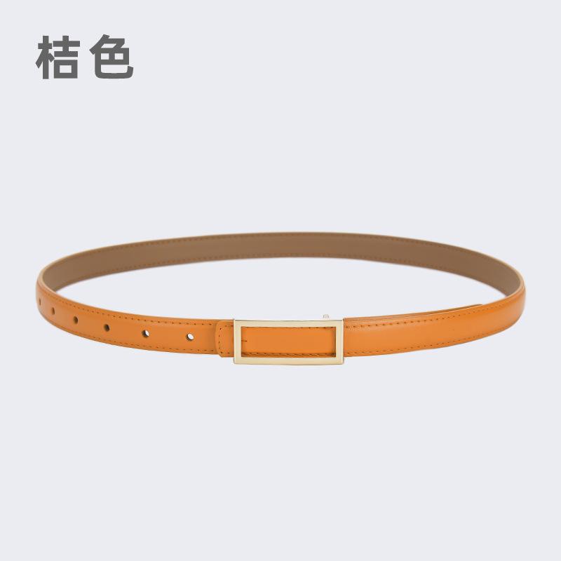 Четыре сезона в наличии новый тонкий пояс для женской юбки кожаный маленький пояс простой подходящий декоративный пояс для студента женский
