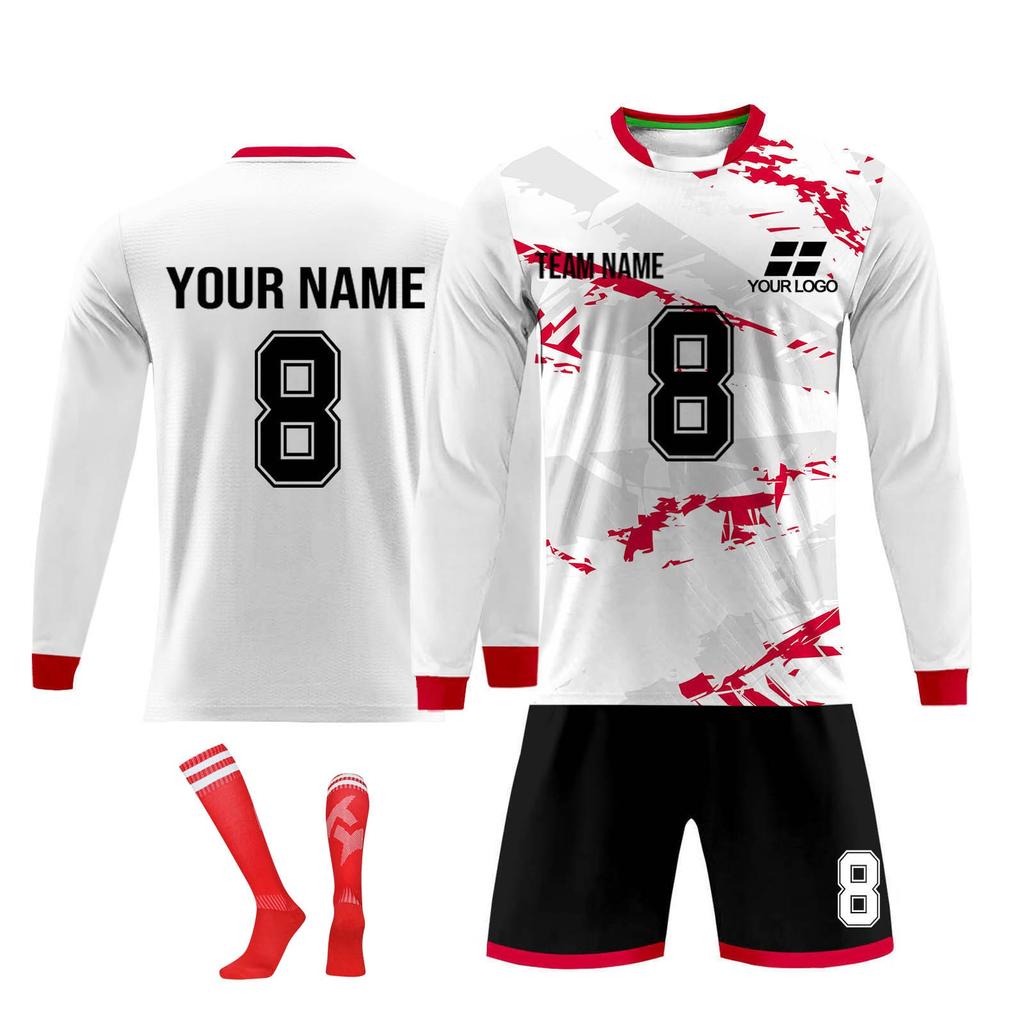 Personalised Shirts Kit Mens Girls With Name Number Custom Football Jerseys For Boys Training Suit