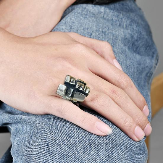 Унисекс защита для пальцев Регулируемое кольцо с разъемным дизайном, тематическое кольцо, ювелирные аксессуары