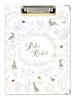Peter Rabbit Simple Flower Clipboard, White/Beige [ST-ZP0033]
