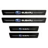 Car Logo Door Sill Protector Stickers Carbon Fiber Threshold Strip For Subaru WRX STI Forester Tribeca Levorg Impreza XV Outback dis2