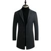 Korean Style Men's Slim Woolen Trench Coat for Autumn/Winter 2021