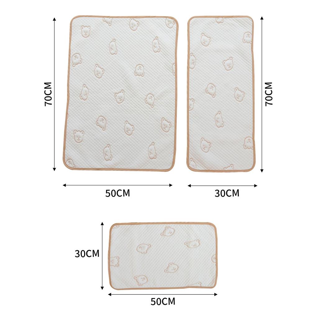 Cartoon Ice Silk Baby Cooling Pillow Towel