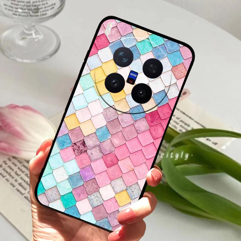 Чехол для VIVO X300 Pro X300Pro 5G Модный Силиконовый Мягкий ТПУ Ударопрочный Защитный Задняя Крышка Для VIVO X 300 Pro V2502A Чехол для Телефона