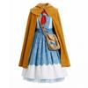 Stranger Things 5 Holly Cosplay Costume Kids Blue Dress Cloak Halloween Party Outfit Comic Con