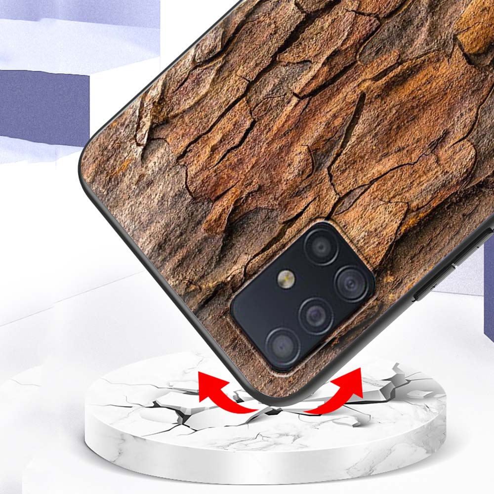 Чехол для Samsung A51 A71 A21s A21 A12 A11 A02s A02 A01 A91 A72 A52 A42 A41 A32 A31, силиконовый чехол из натурального дерева