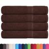 VidaXL Serviettes de sauna 4 pcs marron 80x200 cm 360 g/m² 100% coton, serviette, serviette de bain, serviette en coton 136768