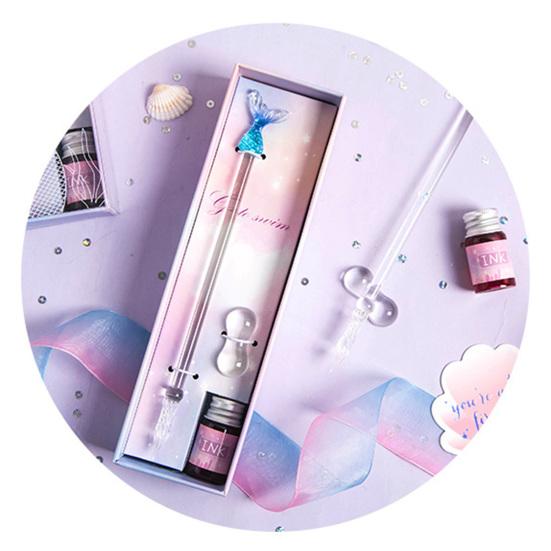 1 комплект ручки для подписи, прекрасный четкий почерк, красивый набор ручек с кристаллами для украшения