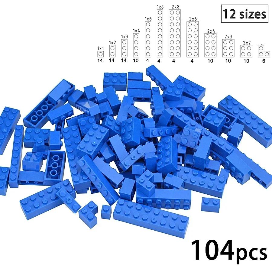 DO IT YOURSELF Plastic Material Construction Bricks Figures 25pcs Thick Blocks 2x4 Dots Dimension Works With featuring 3001 Learning Creativity Toy