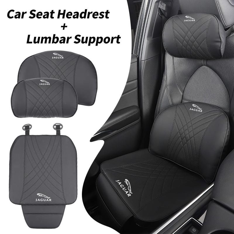 Car Seat Headrest Lumbar Support Neck Pillow Cushion Backrest For Jaguar XF XJ XFR XKR S-Type F-Type X-Type F-Pace I-Pace E-Pac ZZ4