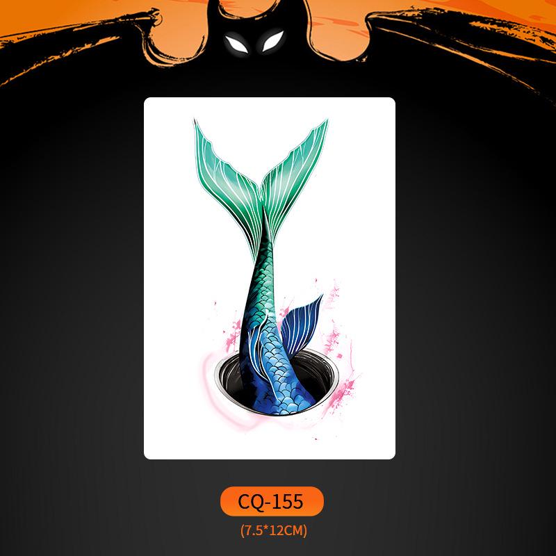 2024 Новые Хэллоуин Страшные Наклейки Татуировки Лица с Большим Ртом - Смешные, Водонепроницаемые, Цветной Вечерний Макияж