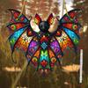 [Vibrant Bat Ornament] Acrylic Bat Hanging Ornament | 2D Flat,Stained Glass Effect Style,Ideal for Halloween&Christmas Decor