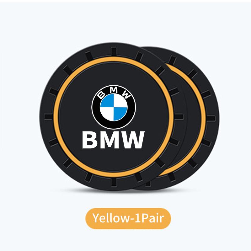 2pcs Silica Gel Car Coaster Water Cup Holder Anti Slip Pad Mat For BMW G30 G20 M3 M5 E91 E92 E93 E36 E70 X3 X4 X5 X1 E39 F30 XN9