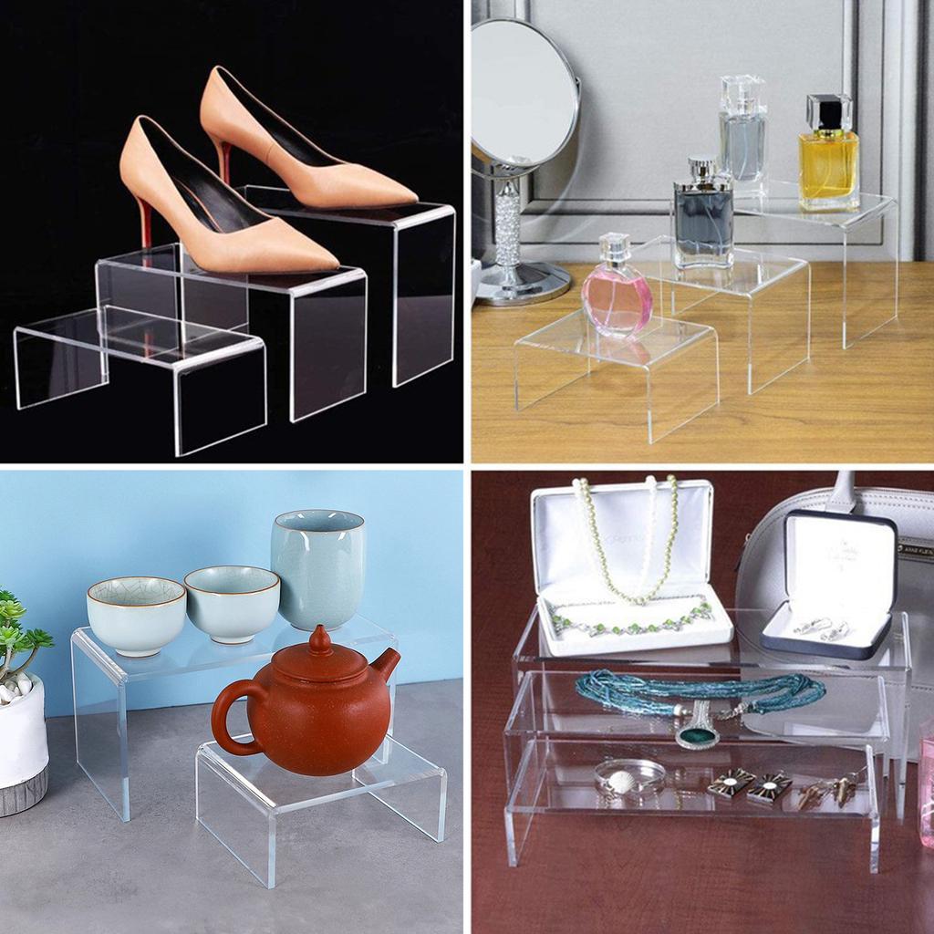 Многоцелевые акриловые подставки Прозрачные демонстрационные платформы Элегантные демонстрационные подставки Быстрая установка для бутиков и выставок