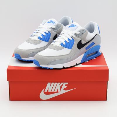 FN6958-102 Air Max 90 Детройт Лайонс Фото Синий Белый Черный Серый (Мужской)