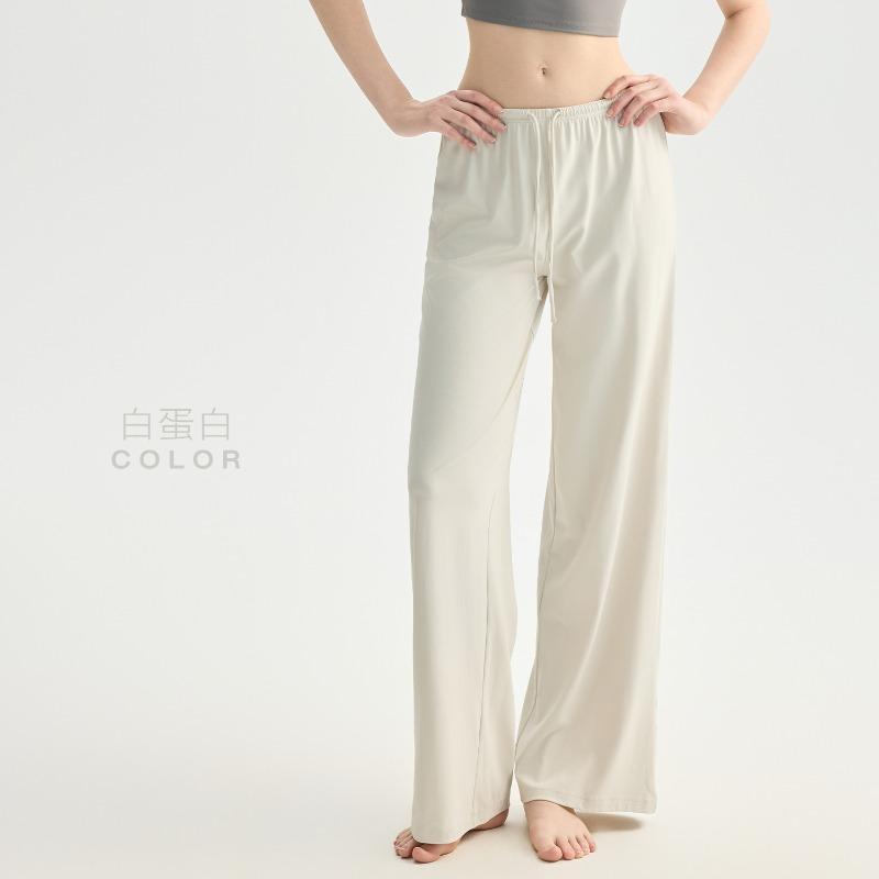 Yoga wide-leg pants women's drape loose and thin fitness trousers running training trousers Pilates sports maternity trousers