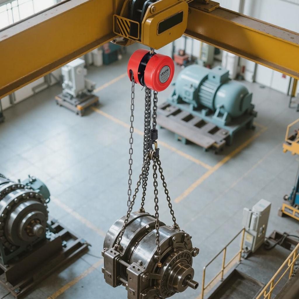 VEVOR Hand Chain Hoist, 1 Ton Capacity, Manual Chain Block with Upgrade G70 Galvanized Chain, 6 m Lifting Height