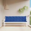 VidaXL Set of 2 Garden Bench Cushions, Bench Cover with String Ties, Waterproof Outdoor Cushion, Blue 361745