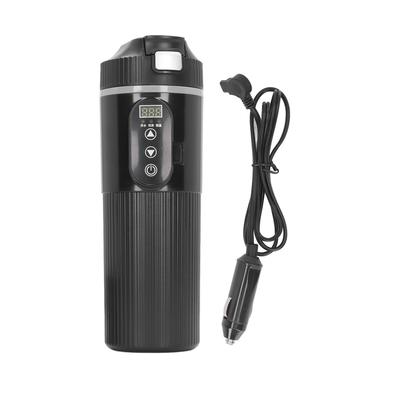 Автомобильный электрический чайник 500 мл Автомобильный нагревательный стакан из нержавеющей стали Интеллектуальный дисплей температуры Электрический