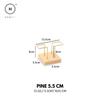 Homlly Keii Gold Brass Paper Napkin Stand Tissue Holder Organizer with Solid Wood Base