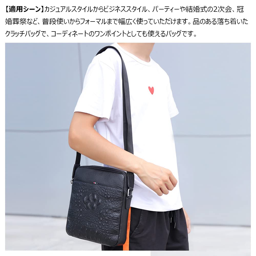 Whatna Natural Cowhide Leather Shoulder Messenger Thick Genuine Vertical Small Business Fits iPad Commuter Simple and Crossbody Bag for and 66281