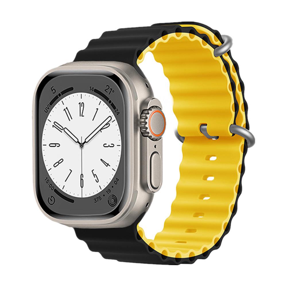 Силиконовый ремешок Apple Watch 11 Ultra с двойной пряжкой