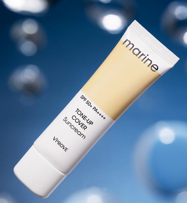 VPROVE Солнцезащитный крем Marine Tone-Up Cover (SPF50+, ПА++++) 50 мл / 1,36 жидких унций. (3 варианта)