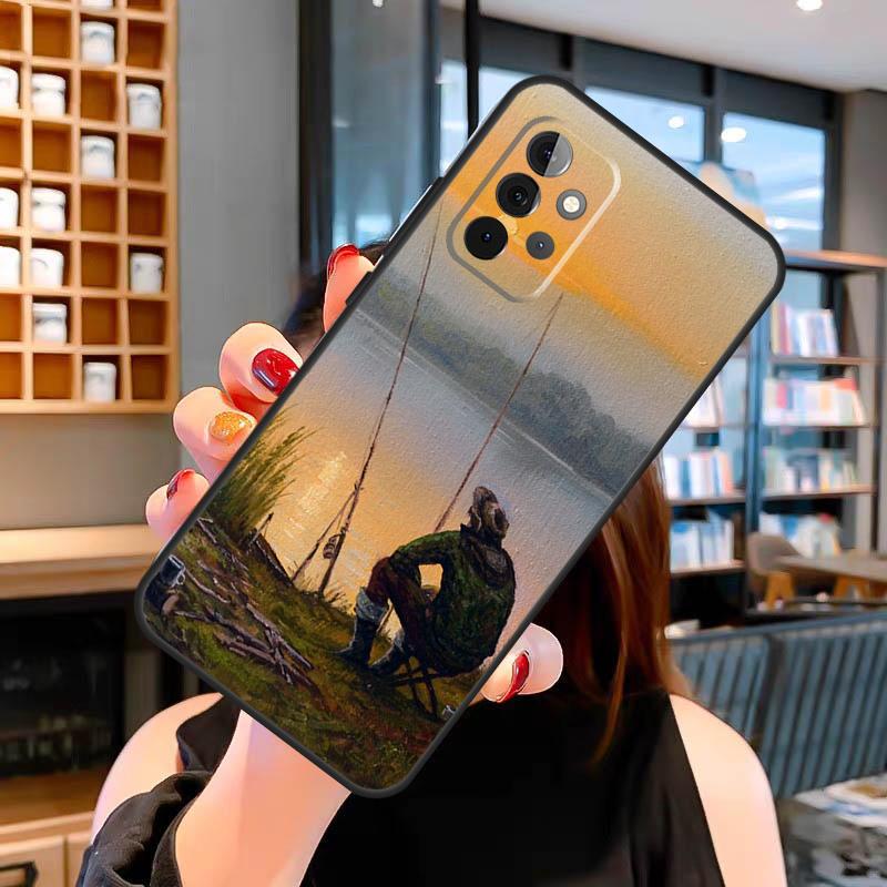 Fish Fishing Fisherman Case For Samsung Galaxy A33 A06 A05 A16 A26 A36 A56 A32 A52 A15 A53 A13 A34 A54 A14 A35 A55