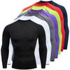 Men's Breathable Long Sleeve Sports T-Shirt - Polyester Fitness Base Layer & Body Shaper