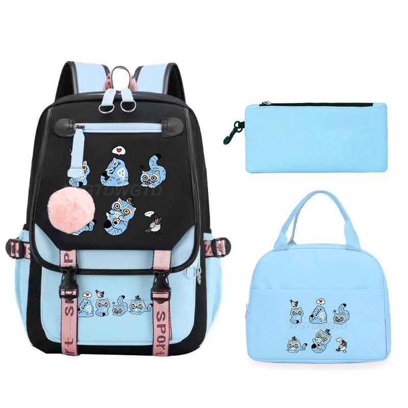 Animation Cartoon Peripheral Printing Children'S Backpack Male And Female Versatile Large-Capacity Student Schoolbag