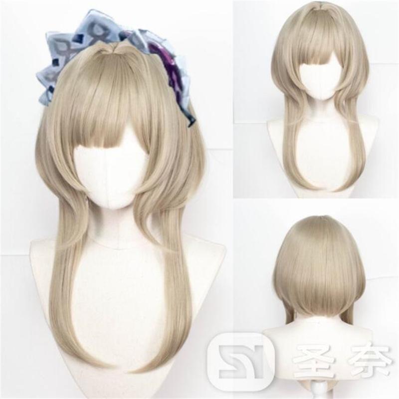 Высококачественный игровой парик Fatui для косплея Sandrone Marionette, термостойкие синтетические волосы, парики для аниме + шапочка для парика