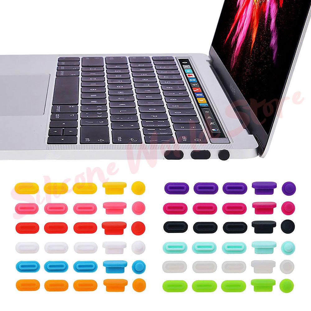 Silicone World 5 шт./комплект Силиконовые пылезащитные заглушки для Macbook Pro13 Pro15 2018 Bar A1989 A1990 USB-порты Пылезащитные заглушки