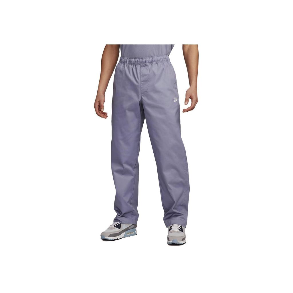 Nike Мужские прямые брюки Club Woven, синие, стандартный крой, DX3337-493
