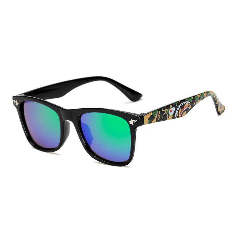 Fashion Sun Glasses UV400 Square Fashion Glasses Shades Goggles Shark Kids Sunglasses Girls Eyewear New Children Boys Cool