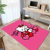1 шт. Коврик с узором в виде сердца Hello Kitty - Идеально подходит для домашнего декора, офисного ковра, использования на открытом воздухе или в качестве подарка!z2728