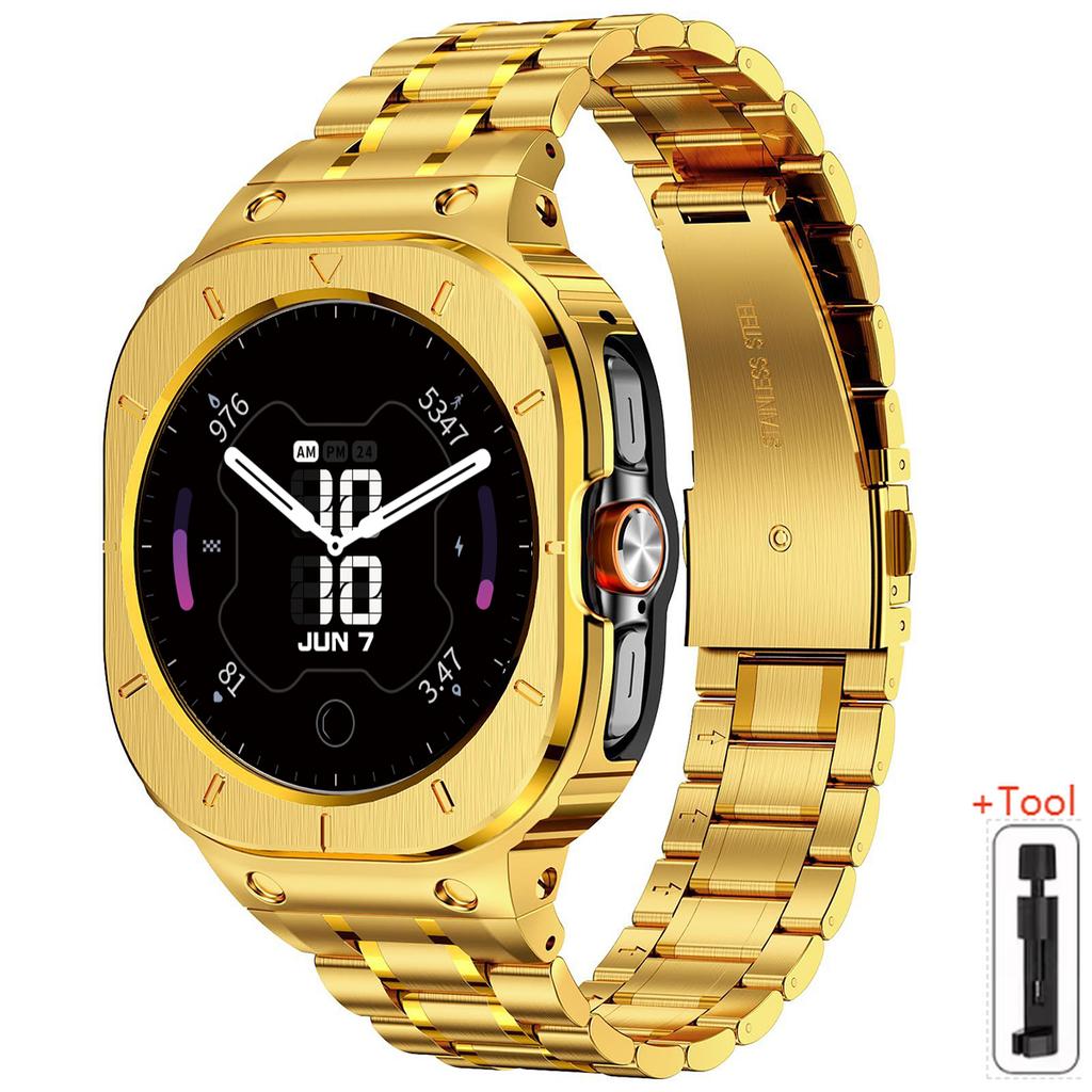 Stainless Steel Case+Strap for Samsung Galaxy Watch Ultra 2025 47mm Business Bracelet for Galaxy Watch 7 Ultra Replacement Strap